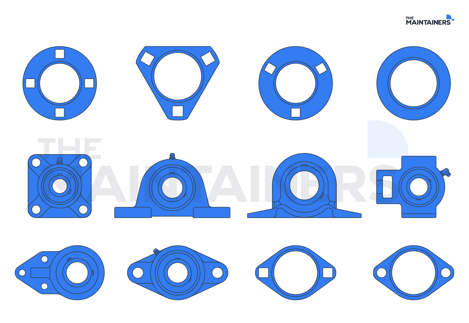 Types of industrial bearings