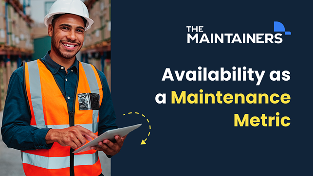 a cover image with the title "availability as a maintenance metric"