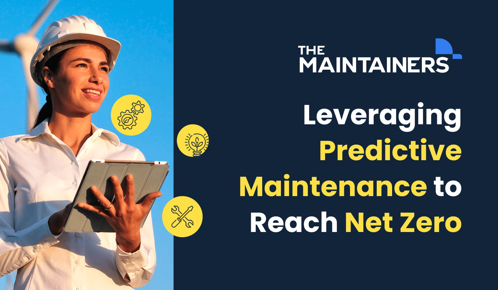 a cover image titles "leveraging predictive maintenance to reach net zero"